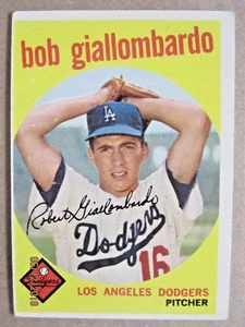 1959 Topps Baseball Karte #321 Bob Gialloimbardo #322 Harry Hanebrink Lot 2 - Bild 1 von 12