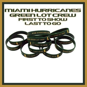 Grünes Set Crew Heckklappe Silikon Armband Bracelet Miami University UM First to - Bild 1 von 3