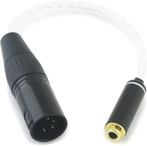 4-pin XLR Balanced Male to 4.4mm Balanced Female Headphone Audio Adapter Cable - Picture 1 of 12