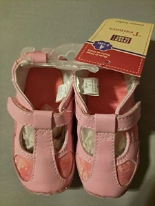 Neu mit Etikett weiche Sohle Krippenschuh Leder T-Riemen Mary Jane Kleinkind Größe 4 (9-12 Monate) - Bild 1 von 3