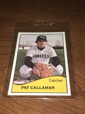 1979 TCMA WEST HAVEN Minor League Yankees PAT CALLAHAN ROOKIE RC CARD #6 MINT+