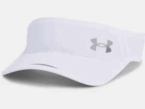 Under Armour Men's UA Launch Run Visor 1361563-100 White OSFM - Picture 1 of 2