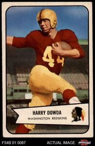 1954 Bowman #27 Harry Dowda Redskins RC Wake Forest 4.5 - VG/EX+