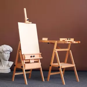 Staffelei Atelierstaffelei Standstaffelei mit Schublade Holz Art Holzstaffelei - Bild 1 von 12