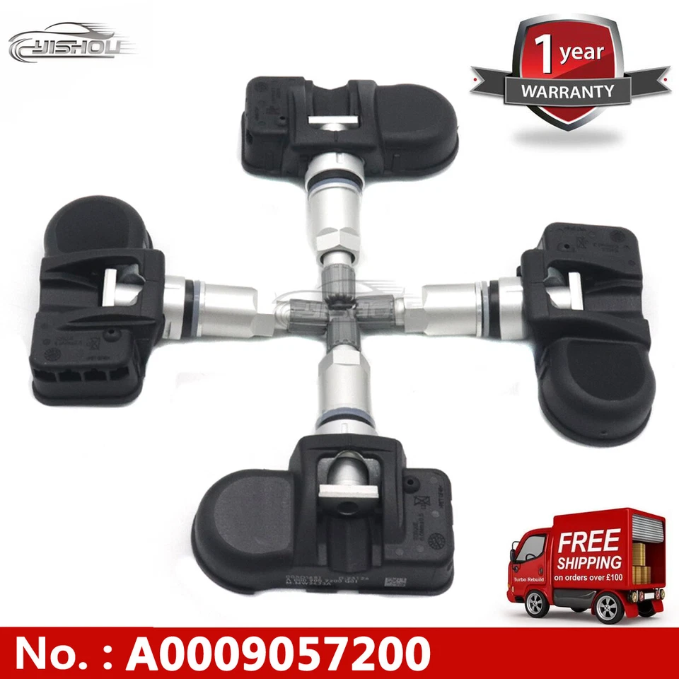 4PCS x Tire Pressure Monitor Sensor A0009057200 For Mercedes-Benz C250 C300 New - Image 1 of 4
