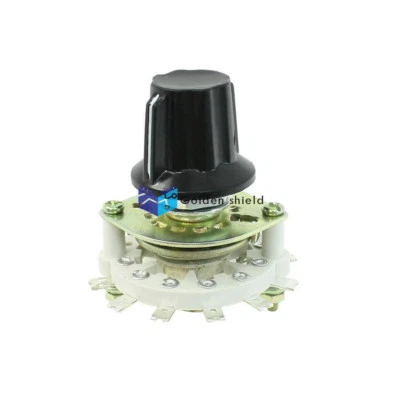 KCZ 1X6 Plastic Knob 1 Pole 6 Throw Band Channel Rotary Switch Selector✦Kd