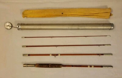 Wright McGill Eagle Claw Trailmaster No. 4TMF-7 1/2 4 Pc W/Sleeve Spin/Fly &Case - Image 1 of 4