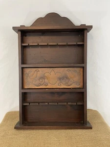 Handmade Vintage Wood Metal Farmhouse Kitchen Spice Spoon Rack - Picture 1 of 7