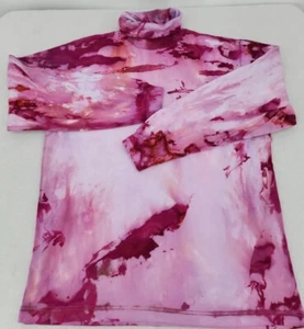 Trader Bay Men's Large Turtleneck Procion Ice Tie Dyed Pinks NEW NO TAGS - Picture 1 of 24