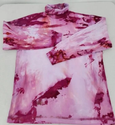 Trader Bay Men's Large Turtleneck Procion Ice Tie Dyed Pinks NEW NO TAGS - Image 1 of 4