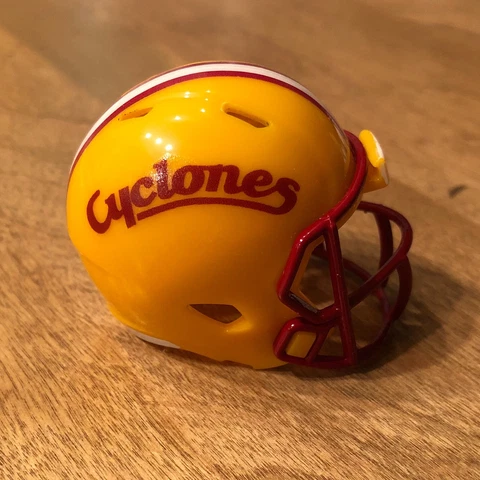 Iowa State Cyclones 1987-94 custom pocket pro helmet Big 12 Cover