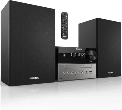 Philips BTM2310 Micro Music System (Black) AUX/BT/CD Player - Image 1 of 4