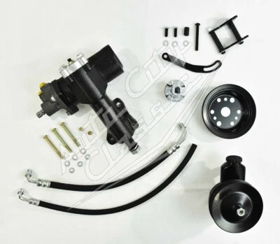 1957 Chevrolet power steering kit side mount add shortened column jacket - Image 1 of 4