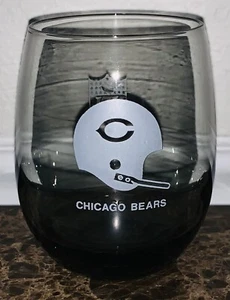 Casco vintage de vaso ahumado de los Chicago Bears de la NFL 4,5 pulgadas de alto 12 oz - Imagen 1 de 2