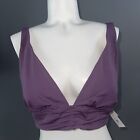 Shade & Shore Purple XL Swimsuit Top NWT