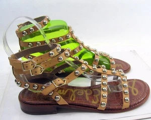 Sam Edelman sandalo gladiatore marrone Estella con borchie donna taglia 8,5 - Foto 1 di 6