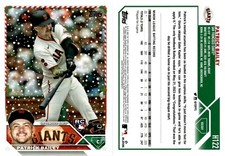 2023 Topps Holiday PATRICK BAILEY ROOKIE Baseball Card H122 SAN FRANCISCO GIANTS