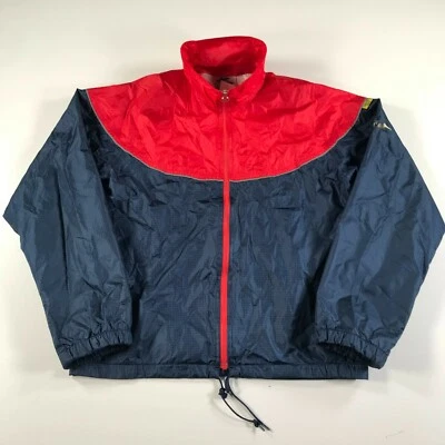 Vintage ASICS Tiger Windbreaker Jacket Mens L Red Blue Gore-Tex Full Zip * - Image 1 of 4