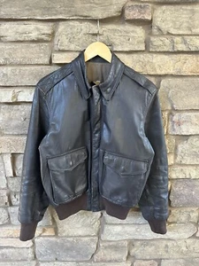 VINTAGE TYPE A-2 FLIGHT JACKET QUARTERMASTER UNIFORM Sz Mens 38 Army Air Force - Picture 1 of 3
