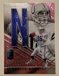 Peyton Manning 2021 PANINI Donruss Elite Spellbound "N” Pink Parallel - Imagen 1 de 2