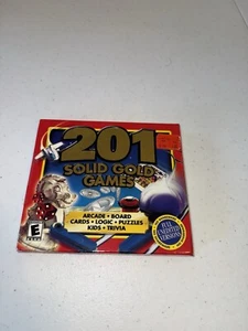 201 Solid Gold Games (PC, CD-ROM © 2003) Arcade, Board, Cards, Logic, Puzzles ++ - Picture 1 of 5