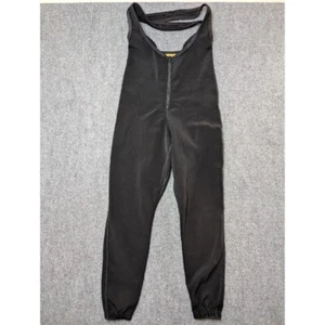 Vintage HOT CHILLYS Base Layer Snow Bib Overalls Black Women's Size Medium - Picture 1 of 7