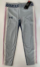 Under Armour Girl's Infinity Ankle Crop Leggings Gray Pink 1347746 Youth S M Xl