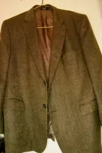 Jos A Bank Harris Tweed Sport Mantel 44R Wolle Fischgrät Blazer Jacke - Bild 1 von 5