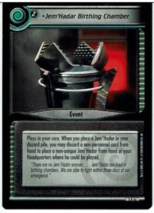 STAR TREK CCG 2E CALL TO ARMS RARE KARTE JED'HADAR GEBURTSKAMMER 3R46 ex - Bild 1 von 1