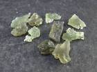 Lot of 10 Moldavite Tektite Pieces from Czech Republic - 5 Carats - 1.0 Gram