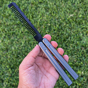 Butterfly Knife Comb Foldable Hair Gift Balisong