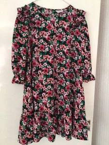 Papaya Floral Multi Coloured Knee Length Dress Size 14.pre Owned. - Picture 1 of 7