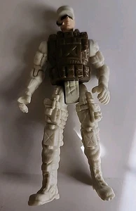 Chap Mei Actionfigur Special Forces Militär Soldat weiß braun 4" - Bild 1 von 3