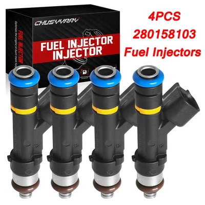 4 peças injetores de combustível compatíveis com Mazda MX-5 Miata 3 5 6 2006 2007 2008-2015 0280158103 - Imagem 1 de 4