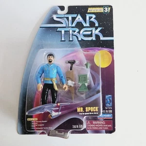 Playmates Star Trek Warp Factor Series 3 Mr Spock 4.75" Figure 1997 New Boxed - Picture 1 of 5