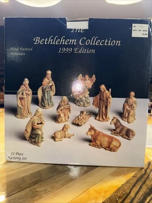 Presépio vintage porcelana The BETHLEHEM COLLECTION 1997 pintado à mão 12 peças Ames - Imagem 1 de 4