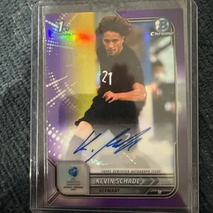 Kevin Schade 2022 Bowman Chrome Under 21 Euro CA-KS 1st Purple Auto RC 135 /250 - Picture 1 of 2