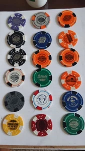 Harley Davidson Poker Chips Lot aus verschiedenen Staaten, Standorte insgesamt 18 - Bild 1 von 19