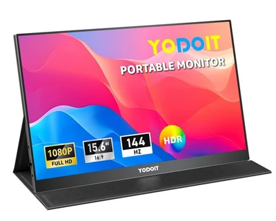 Portable Monitor 144Hz 15.6" - FHD 1080P Gaming Screen for Laptop IPS Display... - Image 1 of 4