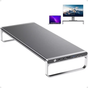 PULWTOP MacBook USB-C Dockingstation Laptop mit Monitorständer 4K HDMI 100W PD - Bild 1 von 9