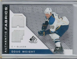 DOUG WEIGHT 2007-08 SP GAME USED EDITION-AUTHENTIC FABRICS GAME USED JERSEY CARD - Picture 1 of 19