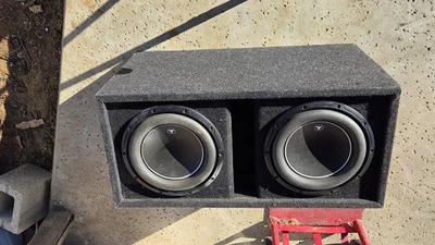 Juego de 2 JL Audio 10W6v3-D4 10" Serie W6v3 Dual 4 Con Caja Subwoofer Audio Coche Foto 1 de 4