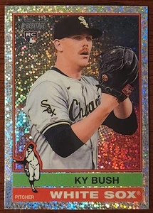 2025 Topps Heritage - Ky Bush #154 Chrome Silver Sparkle (RC) - Picture 1 of 2