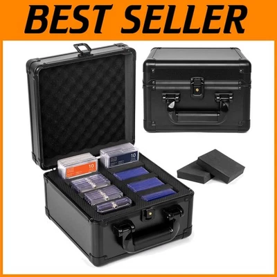 Top Loader Card Holder Case - Modern Aluminum Design for 186+ Cards & Easy Carry - Image 1 of 4