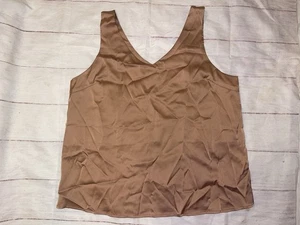 Women’s XL Copper Brown Sleeveless Blouse - Picture 1 of 2