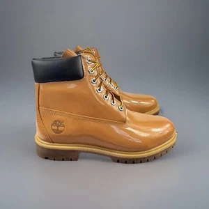 TIMBERLAND X VENEDA CARTER WHEAT PATENT LEATHER BOOTS SIZE: US 9 / UK 8.5 /EU 43 - Picture 1 of 16