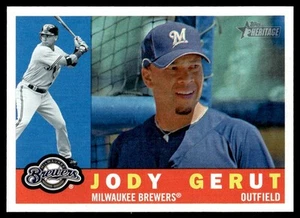 2009 Topps Heritage Jody Gerut Milwaukee Brewers #603 - Picture 1 of 2