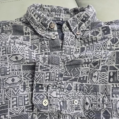 Camisa de mezclilla Paul Smith a medida para hombre talla mediana con botones estampado gráfico Foto 1 de 4