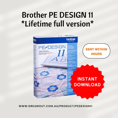 Brother PE Design 11 Digitizing Embroidery Sewing Software Lifetime Full Version - Image 1 of 4
