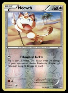Pokemon Tcg Meowth [Reverse Holo] #53 Pokemon Generations LP - Picture 1 of 2